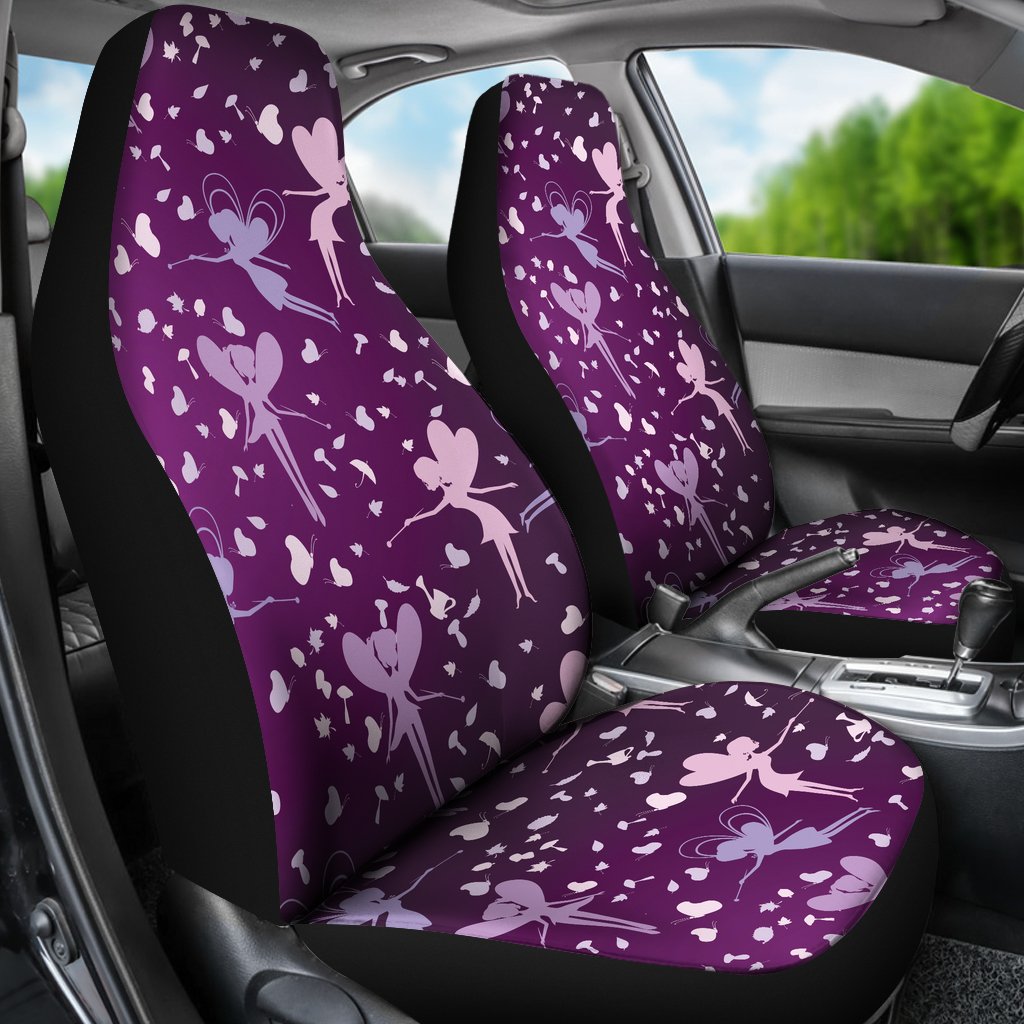 Fairy Pink Print Pattern Universal Fit Car Seat Covers