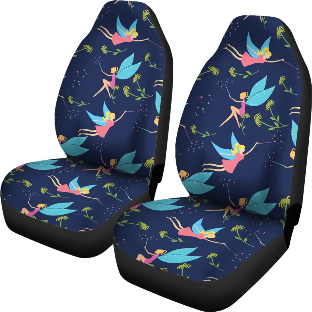 Fairy With Flower Print Pattern Universal Fit Car Seat Covers
