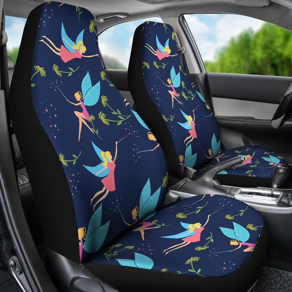 Fairy With Flower Print Pattern Universal Fit Car Seat Covers