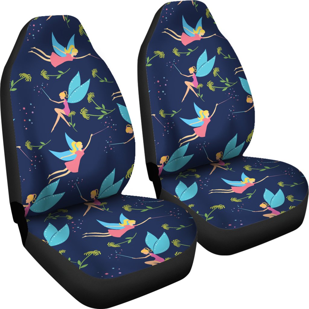 Fairy With Flower Print Pattern Universal Fit Car Seat Covers