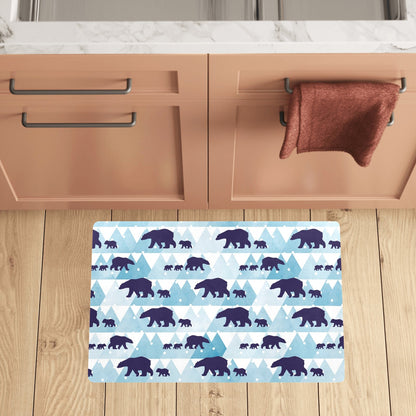 Bear Pattern Print Design BE01 Kitchen Mat