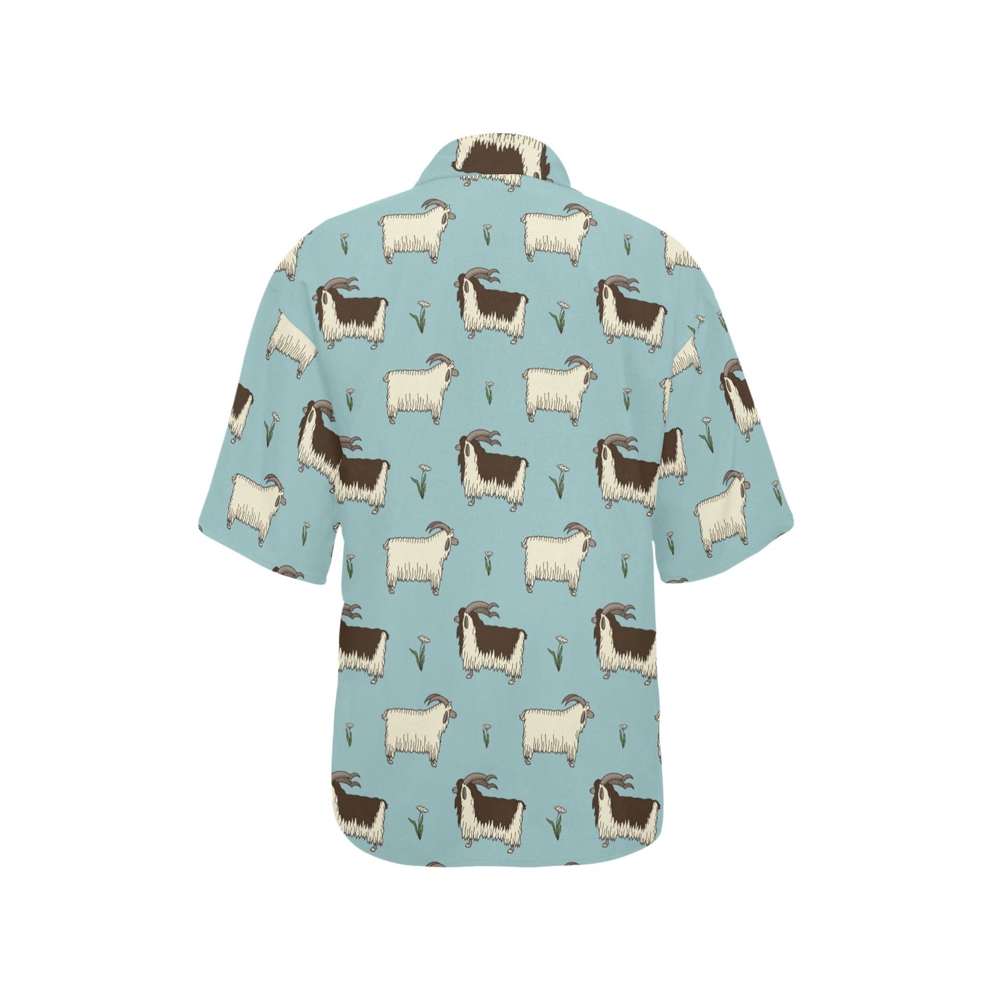 Goat Pattern Print Design 02 Women's Hawaiian Shirt