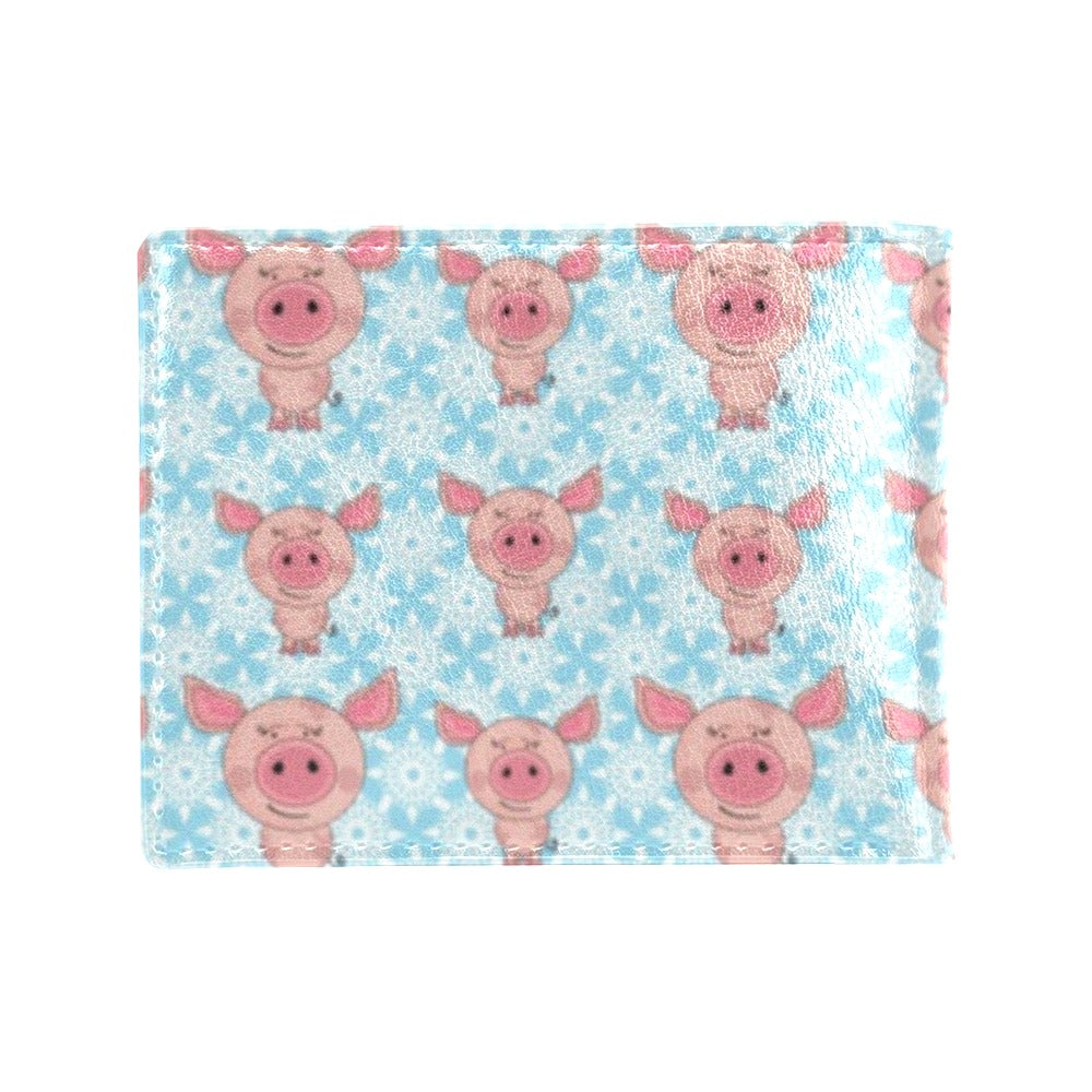Pig Print Design LKS402 Men's ID Card Wallet