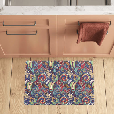 Paisley Boho Pattern Print Design A03 Kitchen Mat