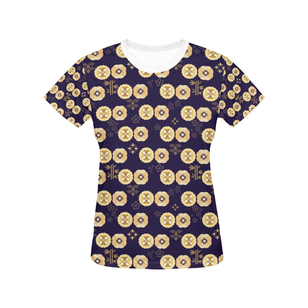 Sakura Print Design LKS303 Women's  T-shirt
