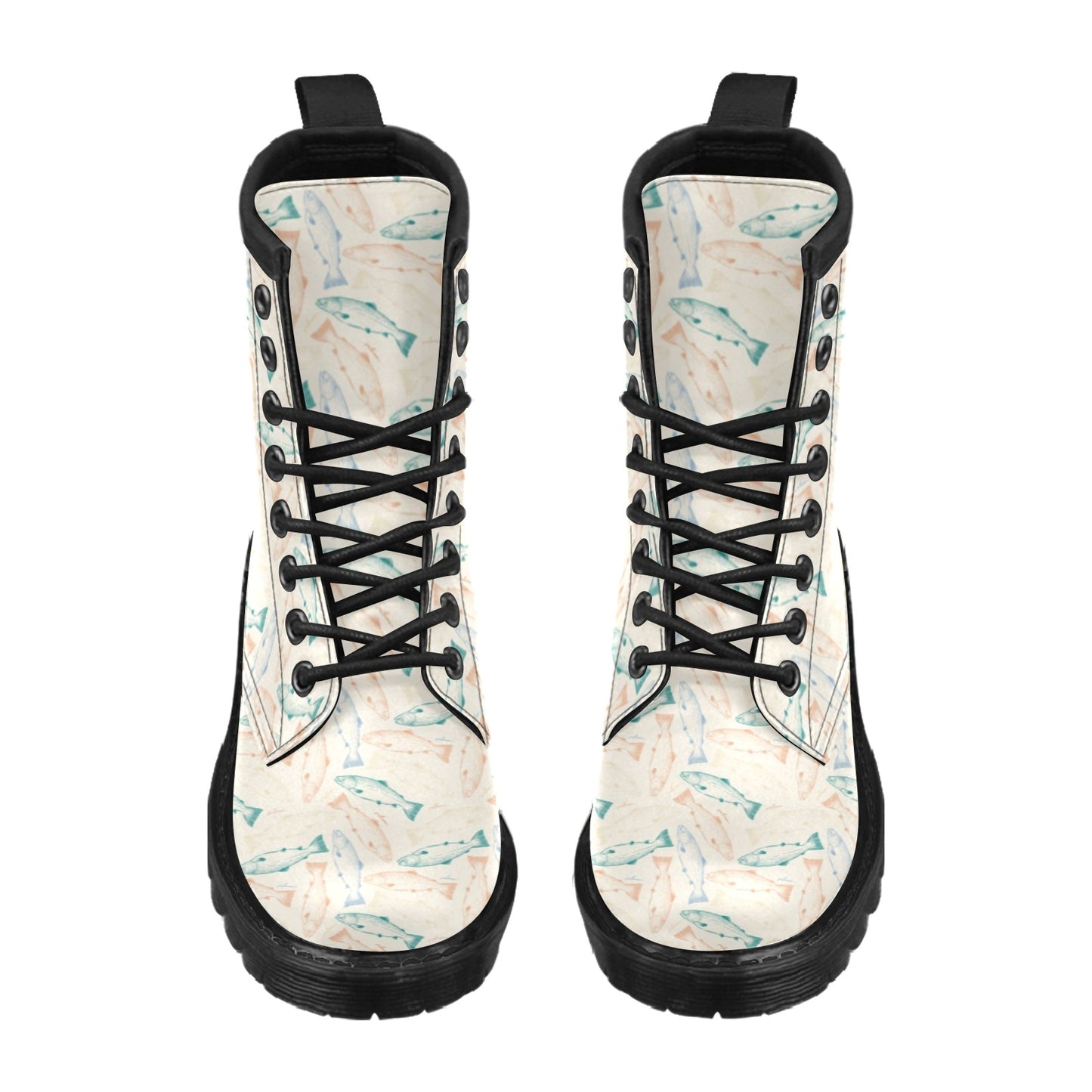 Salmon Fish Print Design LKS305 Women's Boots