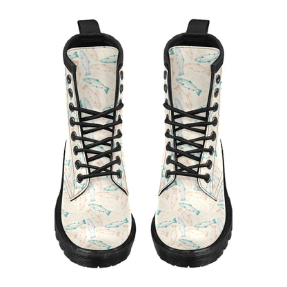 Salmon Fish Print Design LKS305 Women's Boots