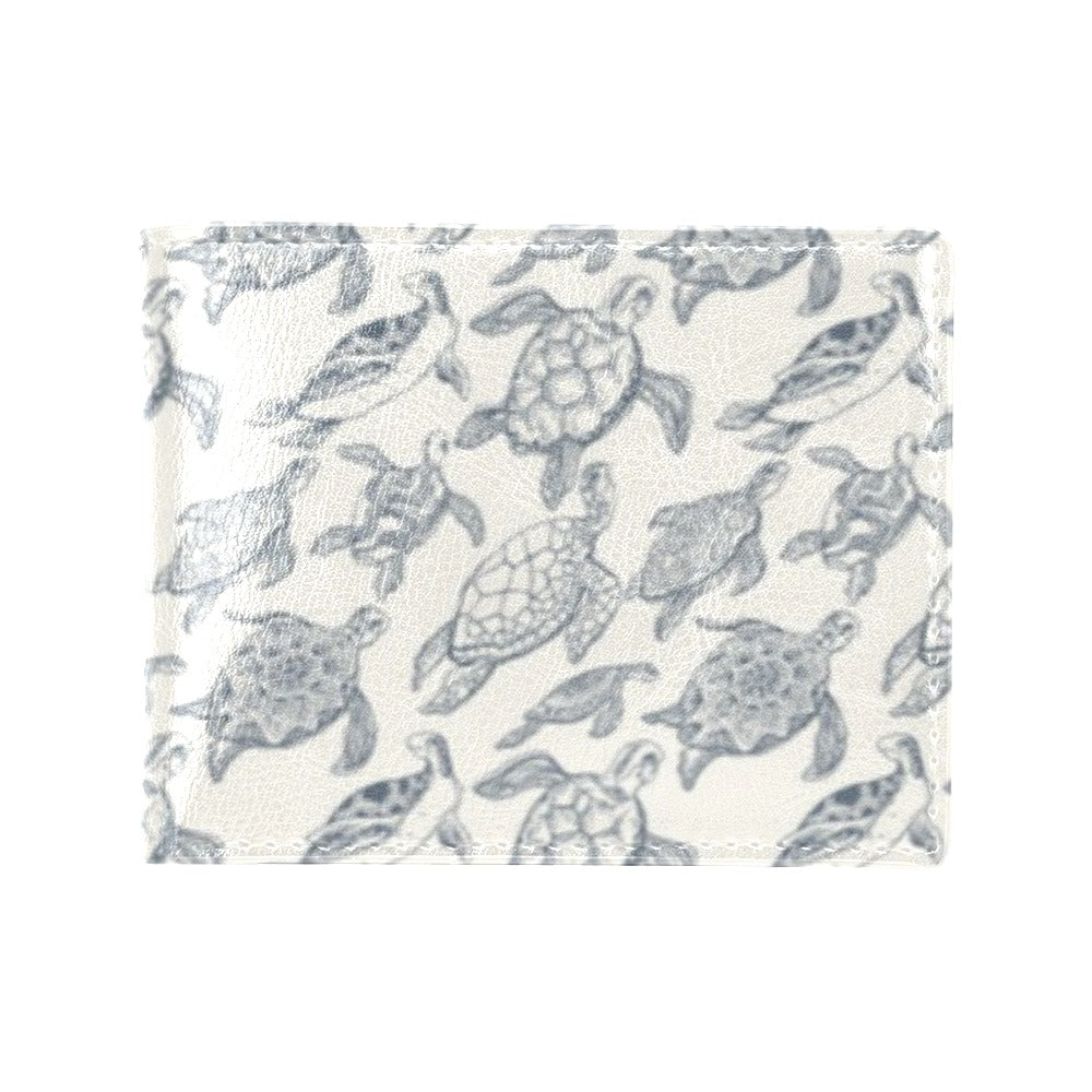 Sea Turtle Print Design LKS304 Men's ID Card Wallet