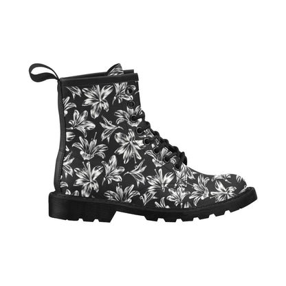 Amaryllis Pattern Print Design AL04 Women's Boots