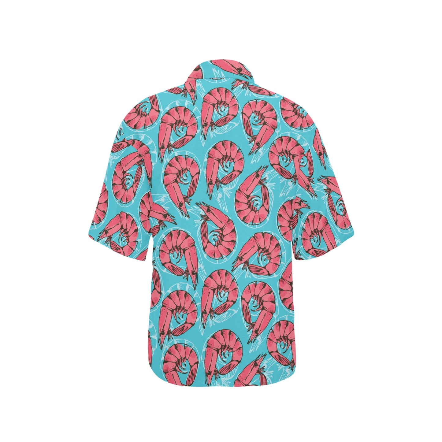Prawn Pattern Print Design 01 Women's Hawaiian Shirt