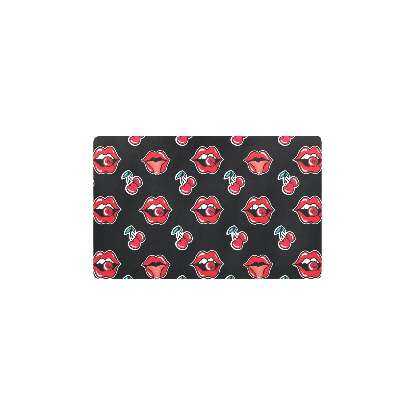 Cherry Pattern Print Design CH04 Kitchen Mat
