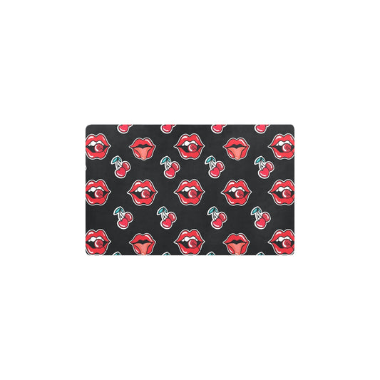 Cherry Pattern Print Design CH04 Kitchen Mat