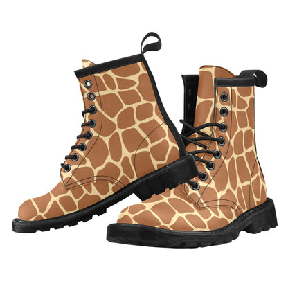 Giraffe Texture Print Women's Boots