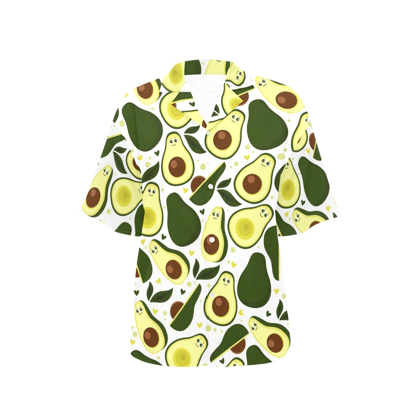 Avocado Pattern Print Design AC06 Women's Hawaiian Shirt