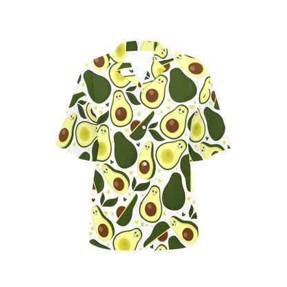 Avocado Pattern Print Design AC06 Women's Hawaiian Shirt