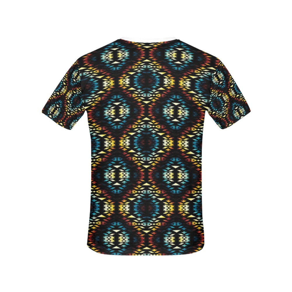 Tribal Pattern Print Design LKS309 Women's  T-shirt