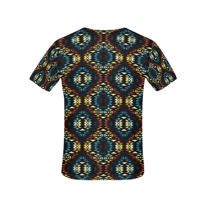 Tribal Pattern Print Design LKS309 Women's  T-shirt