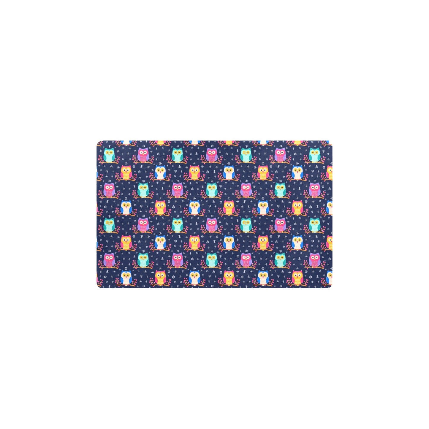 Owl Cute Themed Design Print Kitchen Mat