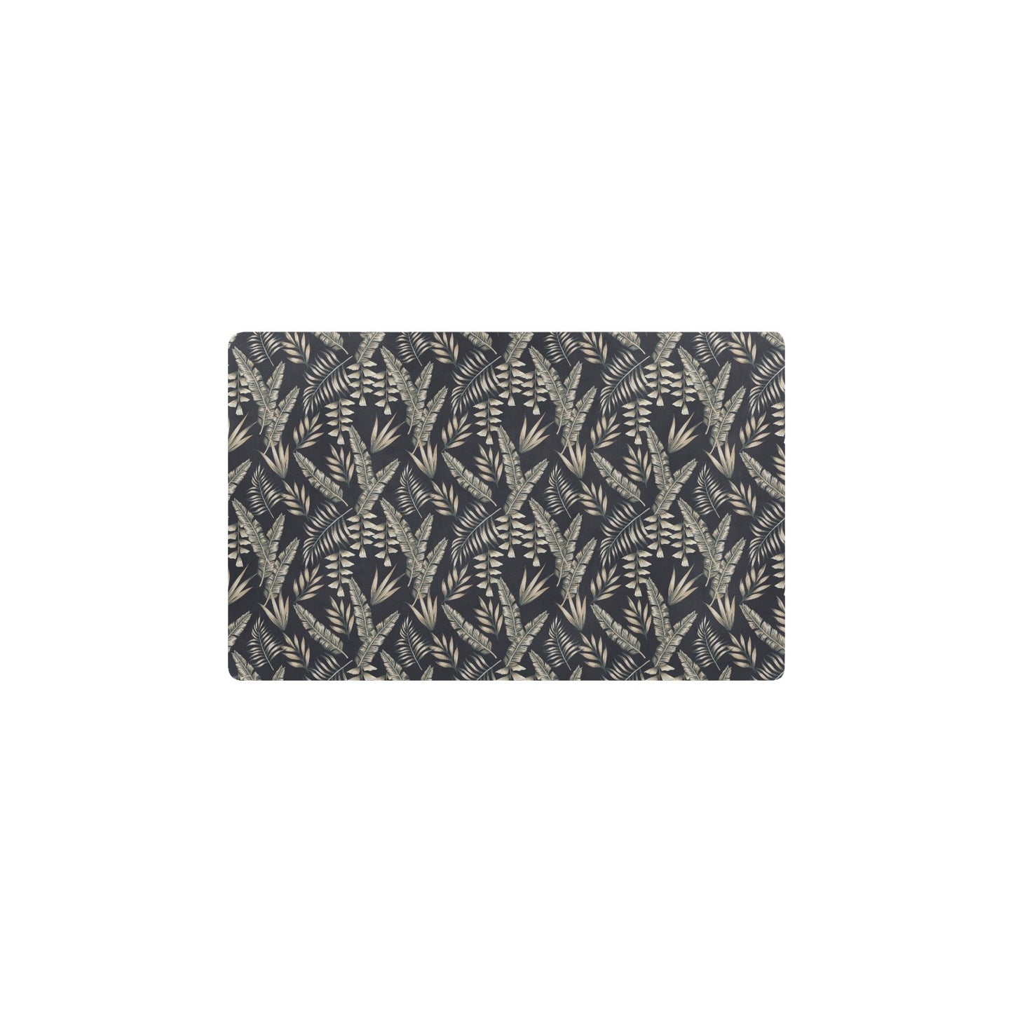Banana Leaf Pattern Print Design 07 Kitchen Mat