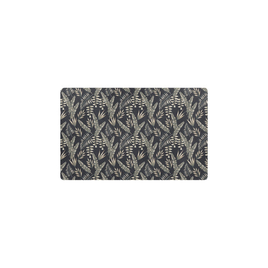 Banana Leaf Pattern Print Design 07 Kitchen Mat