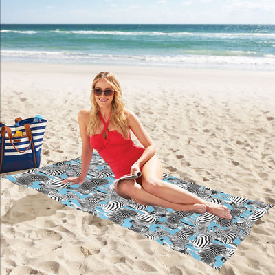 Zebra Print Design LKS305 Beach Towel 32" x 71"