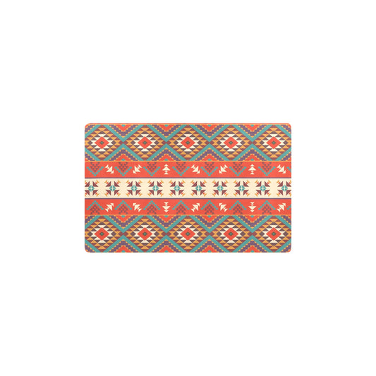 Aztec Red Print Pattern Kitchen Mat
