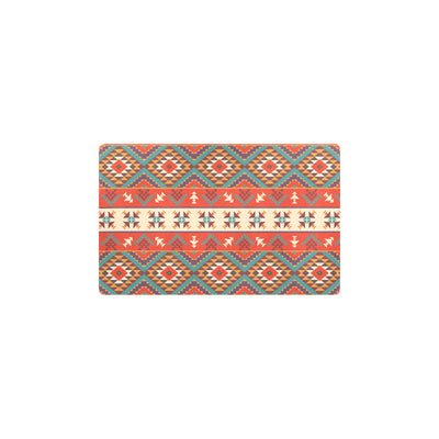 Aztec Red Print Pattern Kitchen Mat