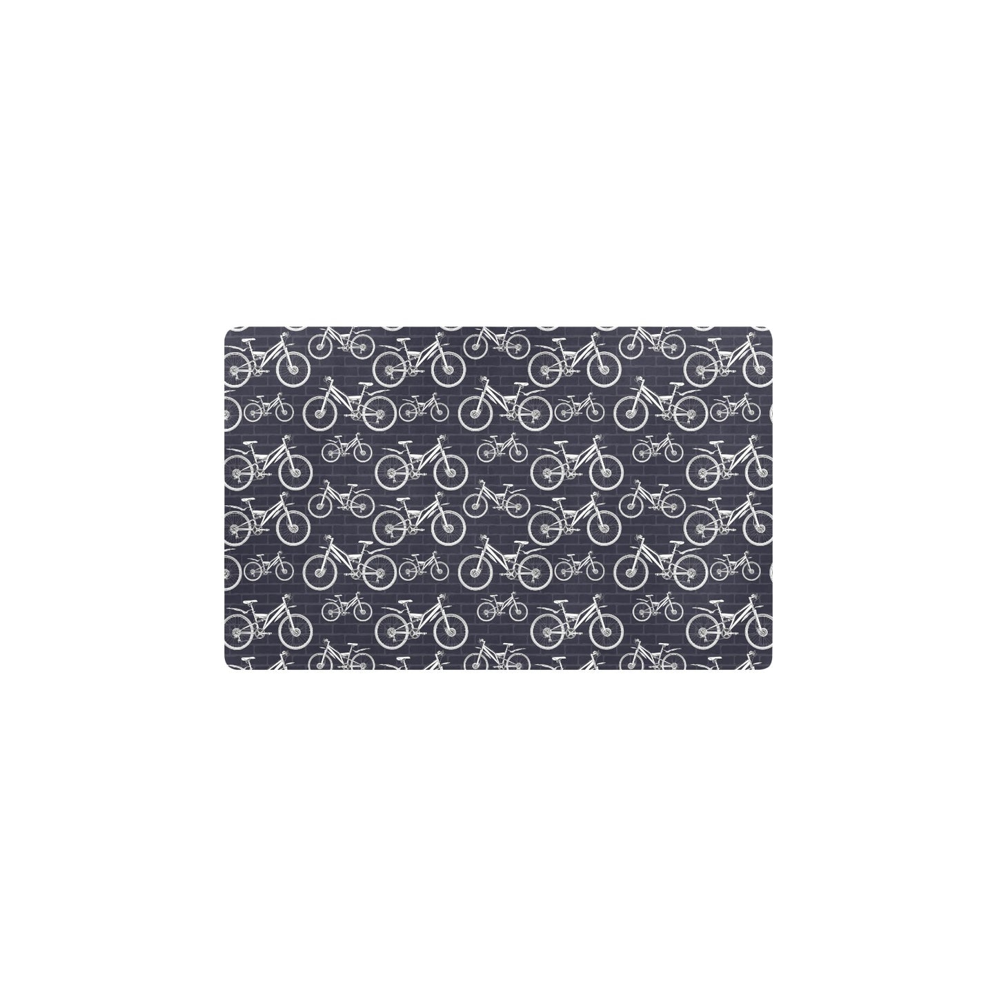 Mountain bike Pattern Print Design 02 Kitchen Mat