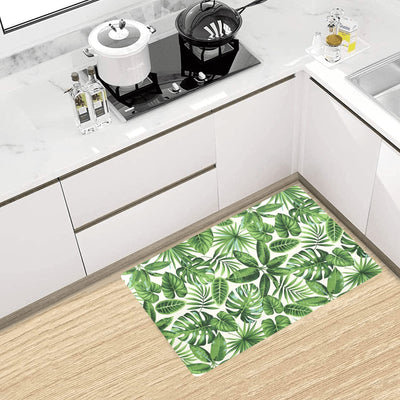 Tropical Flower Pattern Print Design TF013 Kitchen Mat