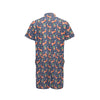 Fox Strawberry Print Pattern Men's Romper