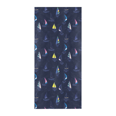 Sailboat Print Design LKS305 Beach Towel 32" x 71"