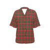 Holiday Tartan Plaid Pattern Women's Hawaiian Shirt