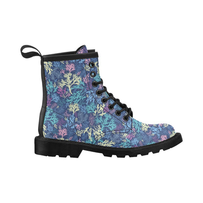 Seaweed Print Design LKS301 Women's Boots
