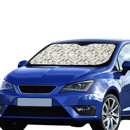 Wine Themed Print Design LKS306 Car front Windshield Sun Shade
