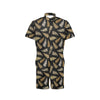 Fern Leave Bright Print Pattern Men's Romper