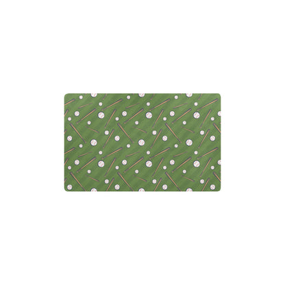 Baseball Pattern Print Design 02 Kitchen Mat
