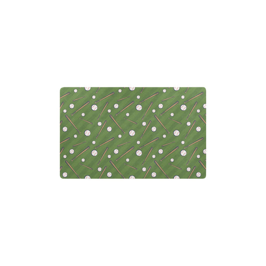 Baseball Pattern Print Design 02 Kitchen Mat