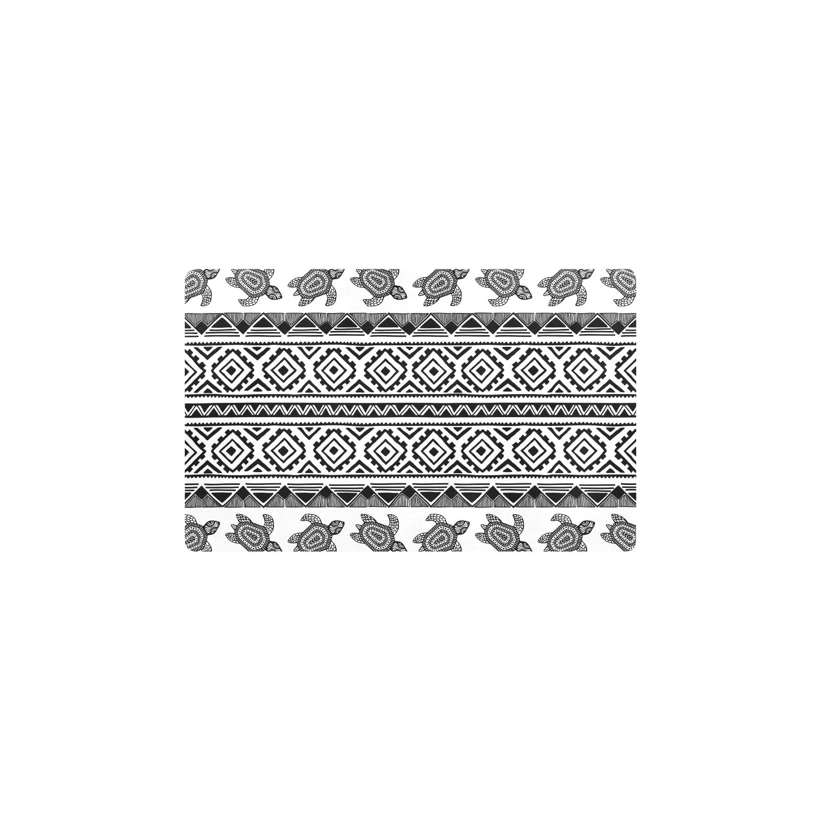 Sea Turtle Tribal Aztec Kitchen Mat