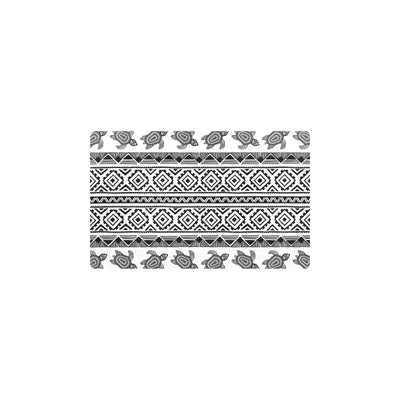 Sea Turtle Tribal Aztec Kitchen Mat