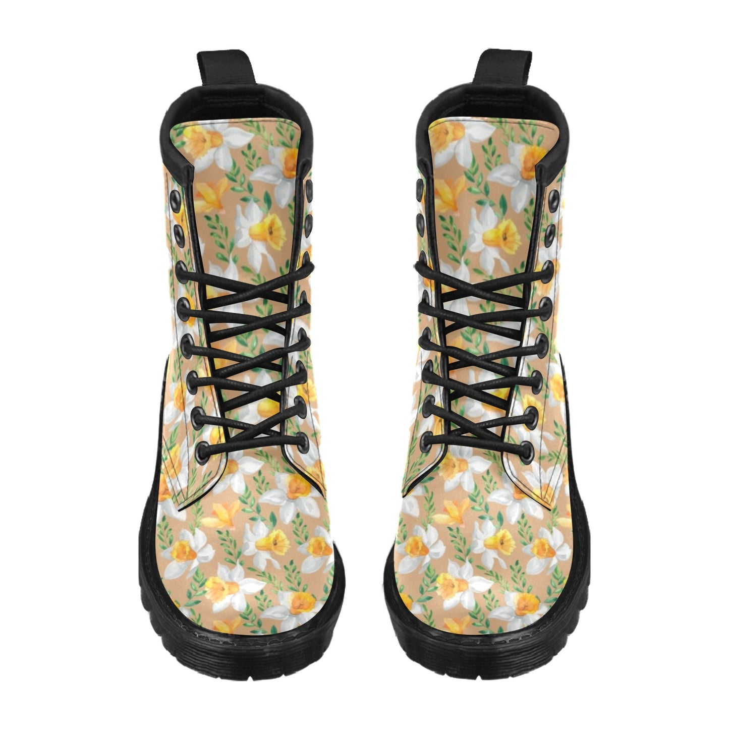 Daffodils Pattern Print Design DF04 Women's Boots