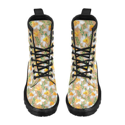 Daffodils Pattern Print Design DF04 Women's Boots