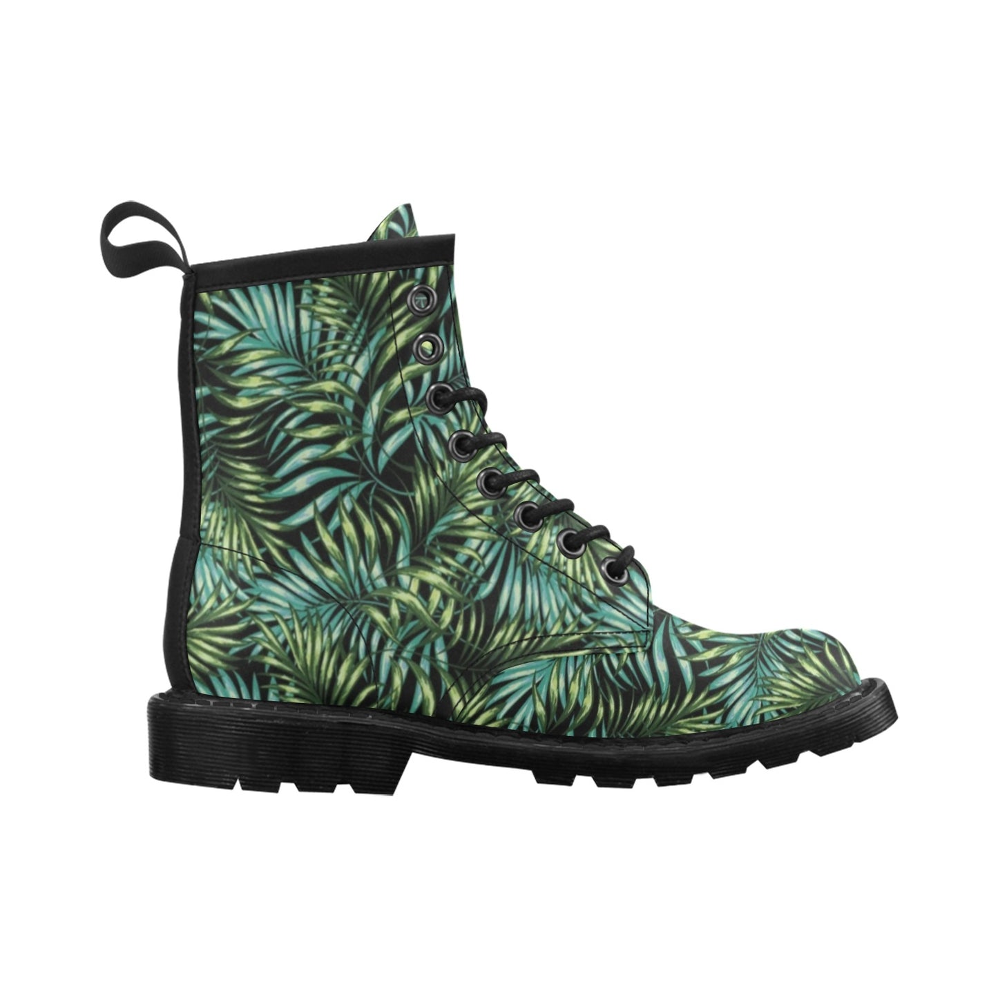 Tropical Flower Pattern Print Design TF08 Women's Boots