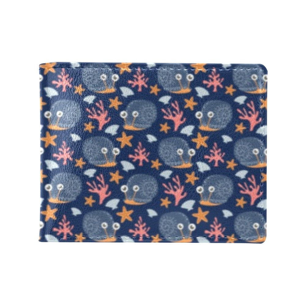 Snail Print Design LKS402 Men's ID Card Wallet