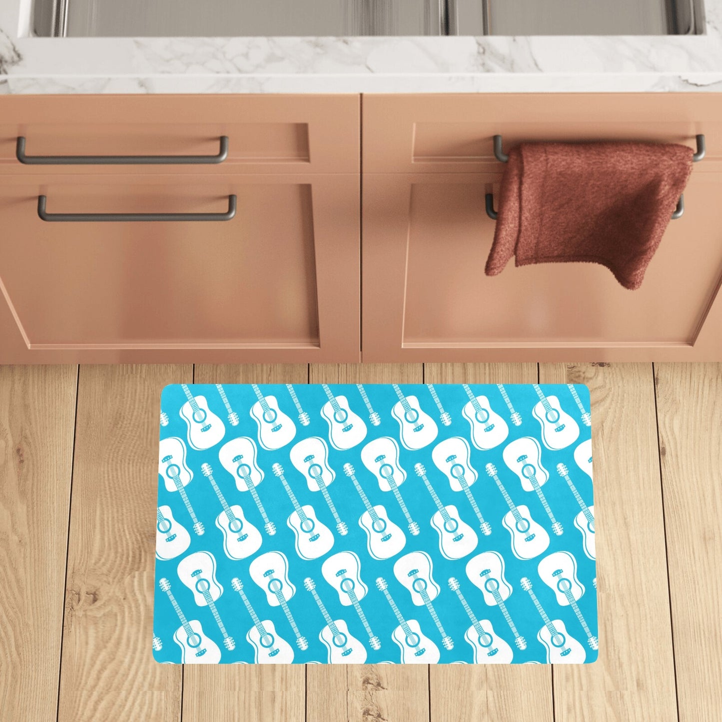 Acoustic Guitar Print Design LKS404 Kitchen Mat
