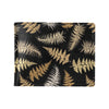 Fern Leave Bright Print Pattern Men's ID Card Wallet