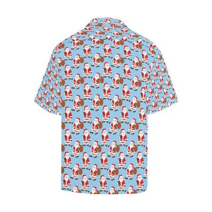 Santa Christmas Themed Print Design LKS305 Men's Hawaiian Shirt