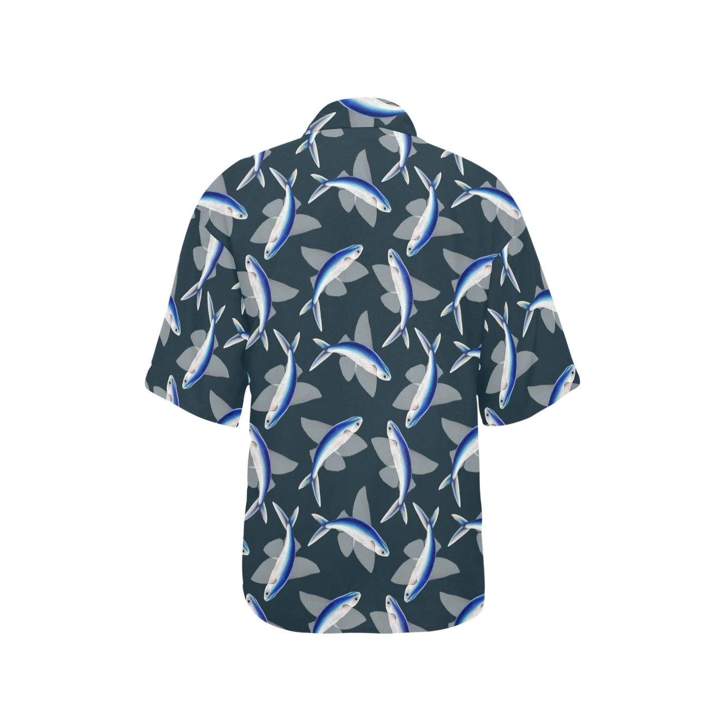 Flying Fish Pattern Print Design 04 Women's Hawaiian Shirt