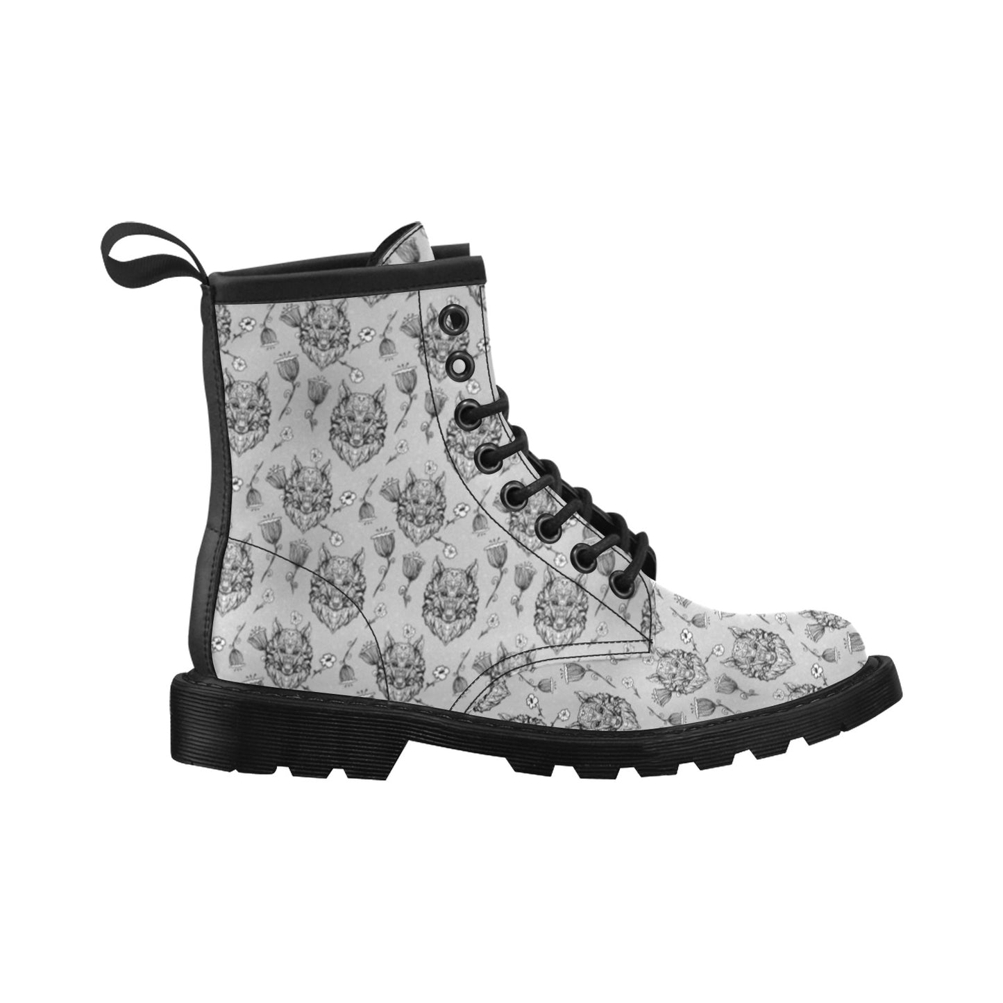 Tribal Pattern Print Design LKS306 Women's Boots