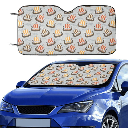 Vikings Print Design LKS308 Car front Windshield Sun Shade