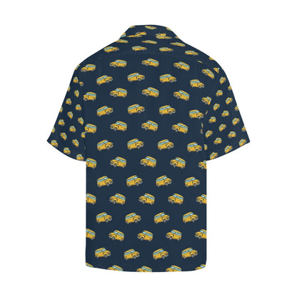 School Bus Print Design LKS304 Men's Hawaiian Shirt